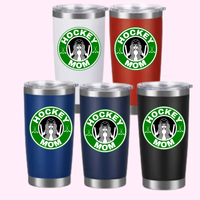 20oz Coffee Tumbler, Coffee Hockey Mom