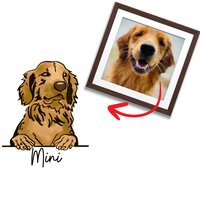 Pillow, Custom Dog Print