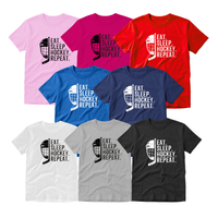 Hockey T-Shirt, Eat Sleep Hockey Repeat