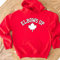 Elbows Up Leaf, Unisex Hoodie