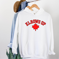 Elbows Up Leaf, Unisex Hoodie