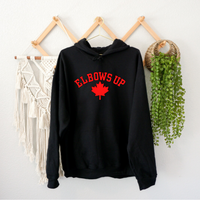 Elbows Up Leaf, Unisex Hoodie