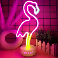 Neon Light, Customized with a Name On the Base