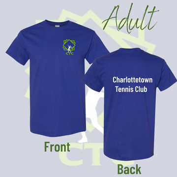 ZZ Charlottetown Tennis Club, Adult Unisex Fit T-Shirt
