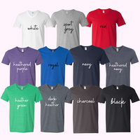 Custom T-Shirt, Unisex Fit V-neck, Any Design