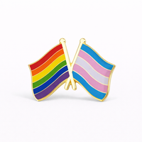 Enamel Pin, Pride & Trans Flags, 2SLGBTQI+