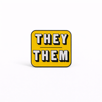 Enamel Pin, Pronouns, She/Her, He/Him, They/Them, She/They, He/They