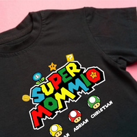 T-Shirt, Super Daddio, Super Mommio, Super Kiddio