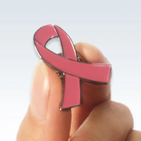 Enamel Pin, Pink Ribbon, Breast Cancer Awareness