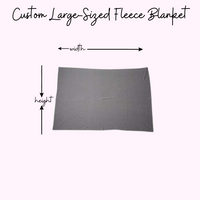 Custom Large-Sized Fleece Blanket