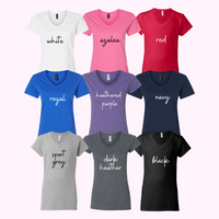Custom T-Shirt, Women's Fit V-neck, Any Design