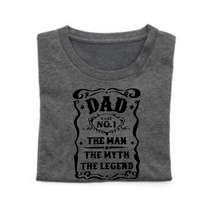 T-Shirt, Dad, Man Myth Legend