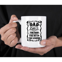 Mug, 15oz White, Dad Theme
