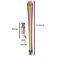 Lanyard, Pride, Rainbow Stripes