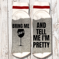 Cabin Socks, WINE, If You Can Read This