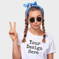 Custom T-Shirt, Women's Fit Crewneck, Any Design