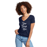 Custom T-Shirt, Women's Fit V-neck, Any Design