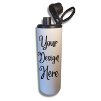 Custom Tumbler, 20oz Skinny with Sport Lid, Sublimated, Any Design