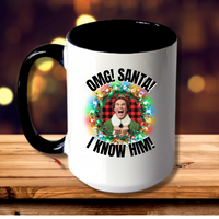 Mug, 15oz, OMG! SANTA!