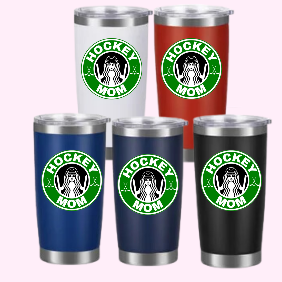 20oz Coffee Tumbler, Coffee Hockey Mom