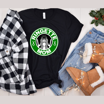 T-Shirt, Ringette Coffee Mom