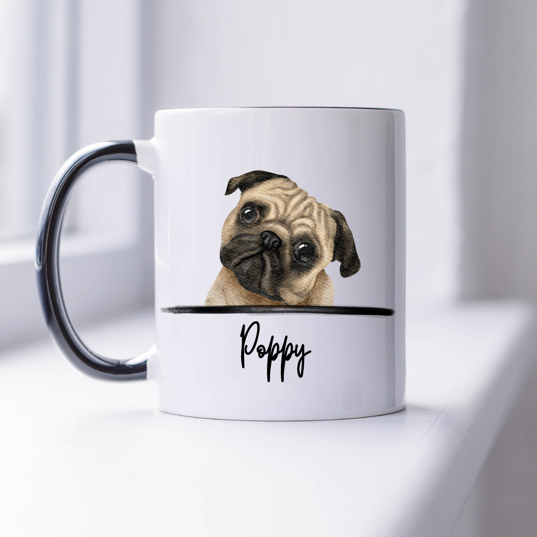 Mug, Custom Dog Print