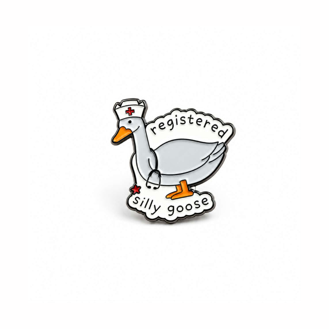 Enamel Pin, Registered Silly Goose, Healthcare