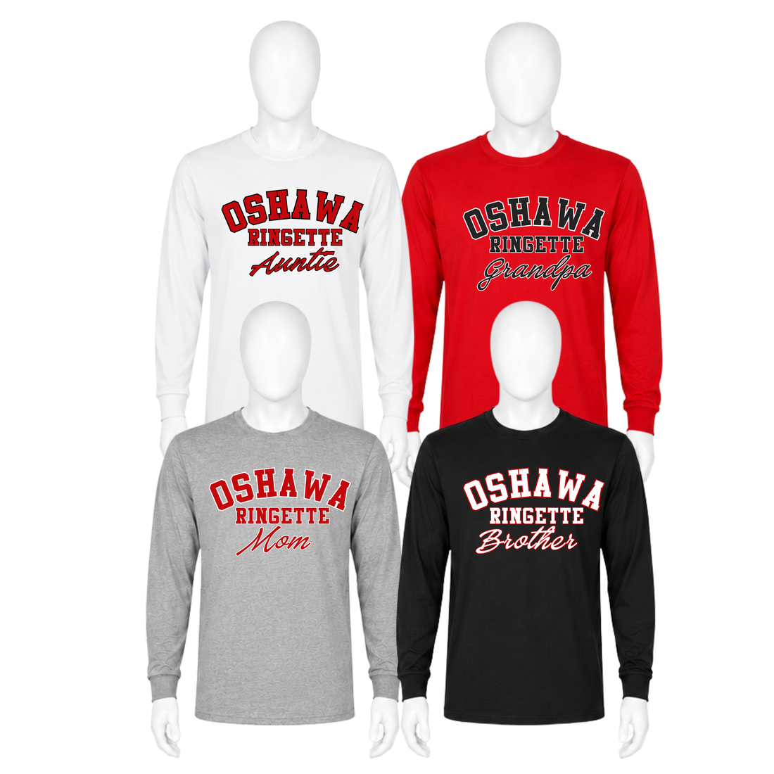 Oshawa Ringette Long Sleeve T-Shirt, Printed