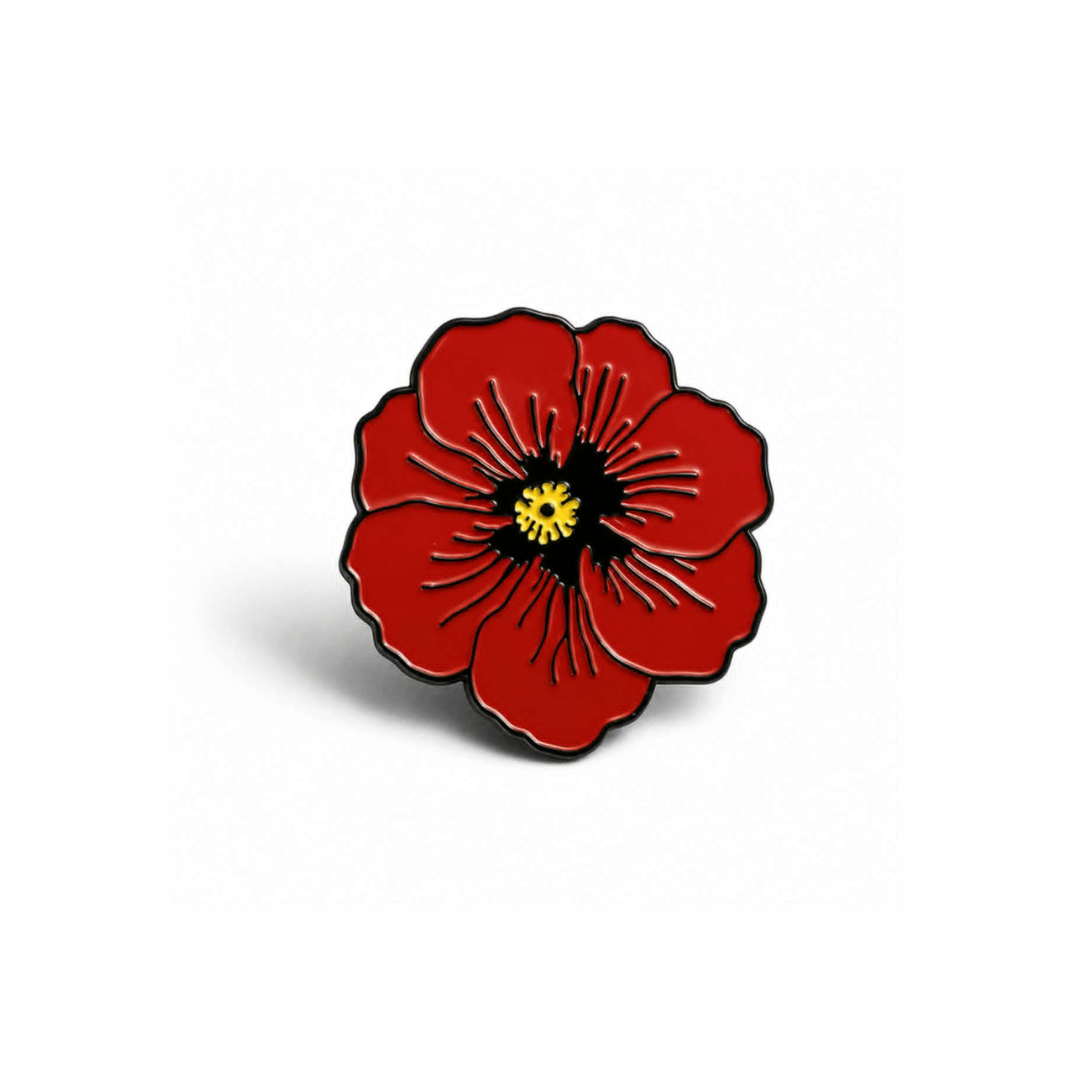 Enamel Pin, Poppy, Veteran Advocacy
