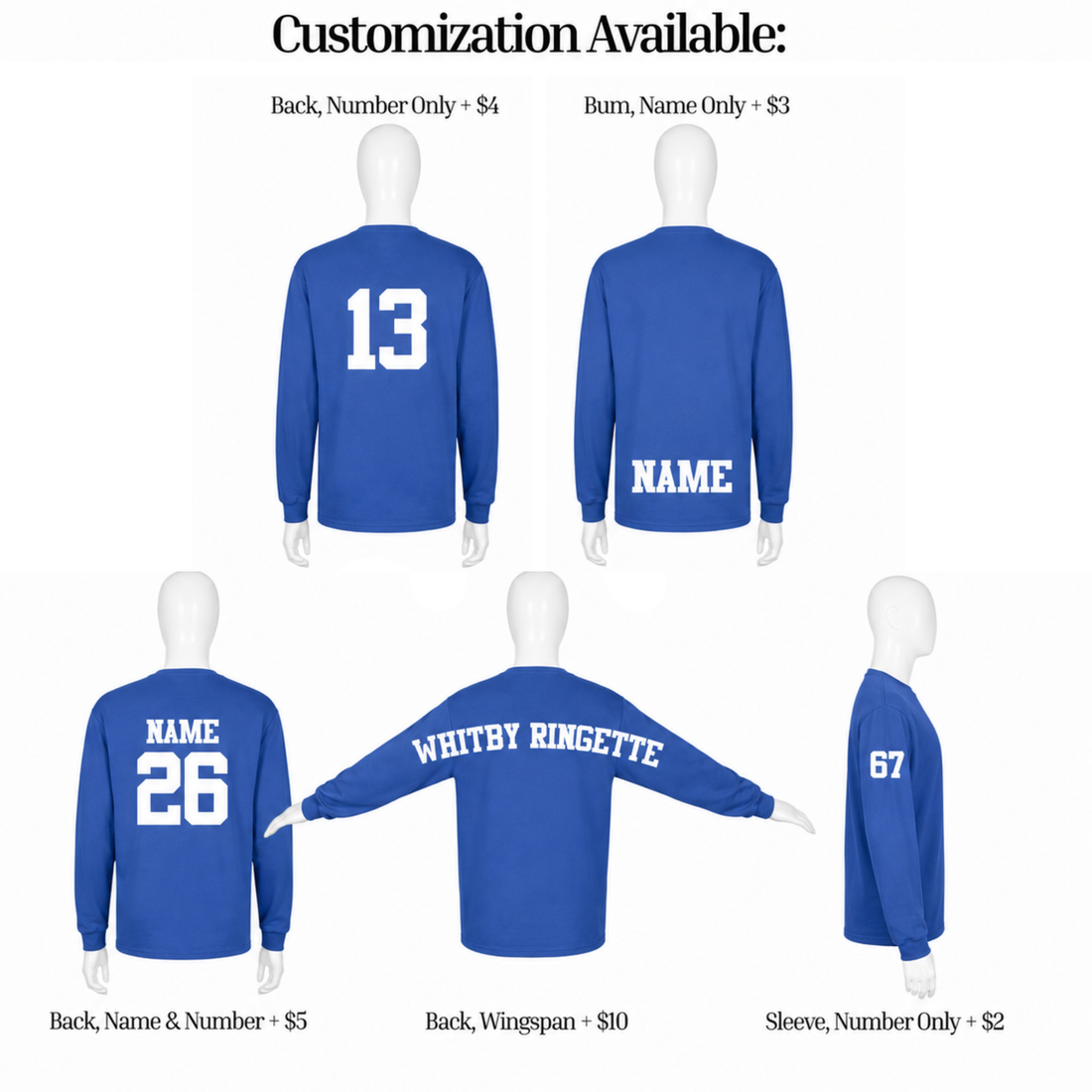 Whitby Ringette Long Sleeve T-Shirt