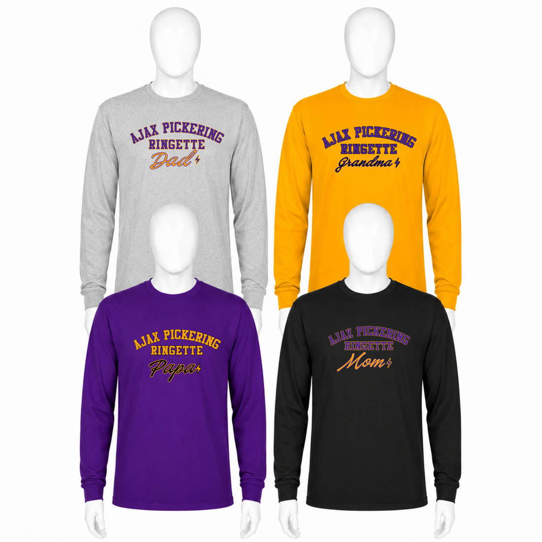 Ajax Pickering Ringette Long Sleeve T-Shirt