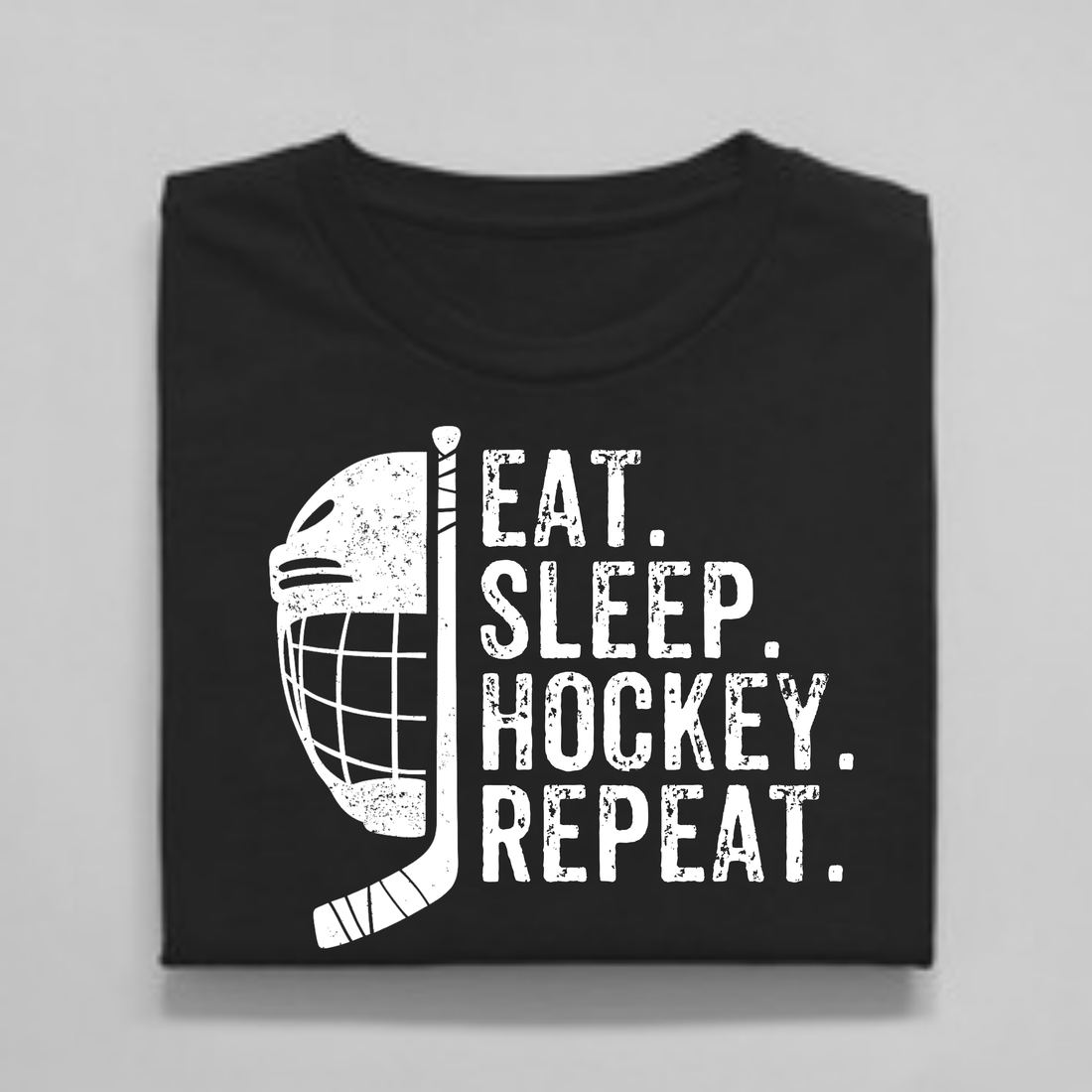 Hockey T-Shirt, Eat Sleep Hockey Repeat