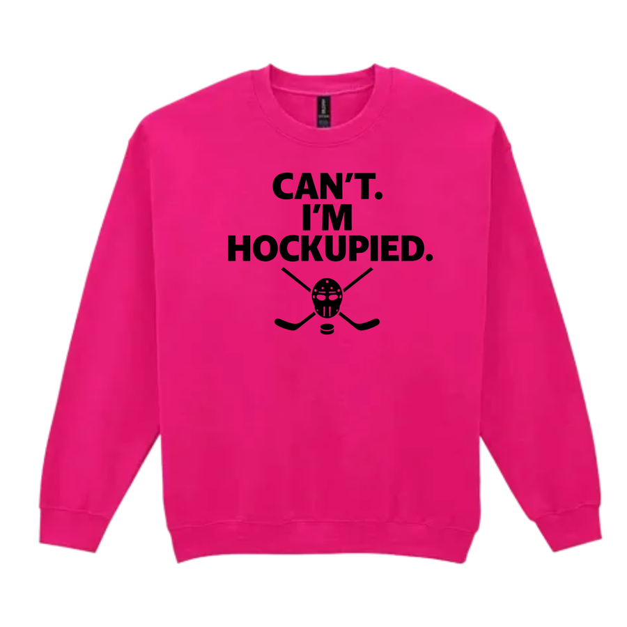 Hockey Crew Sweatshirt, Hockupied