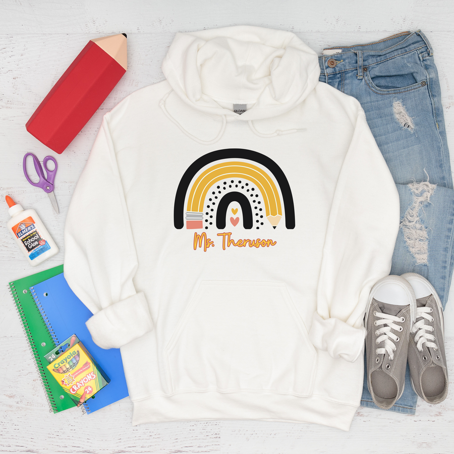 Hoodie, Teacher Gift, Rainbow