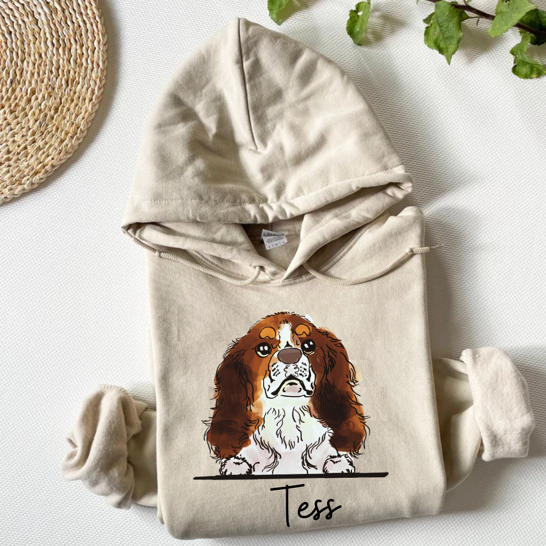 Hoodie, Custom Dog Print