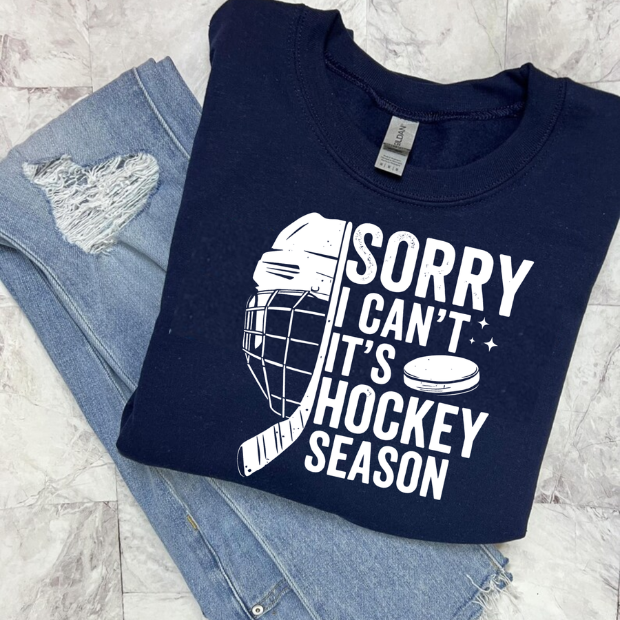 Hockey Crew Sweatshirt, Hockey Season
