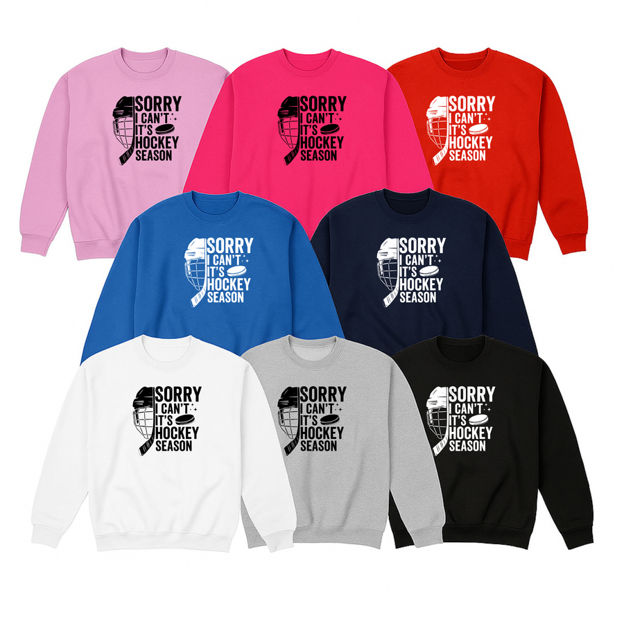 Hockey Crew Sweatshirt, Hockey Season
