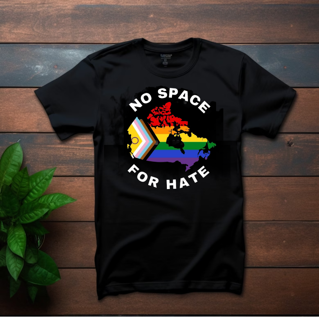 Tshirt, No Space for Hate, Inclusive Canada