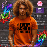 Adult T-Shirt, Orange Shirt Day, Every Child Matters, Indigenous Reconciliation