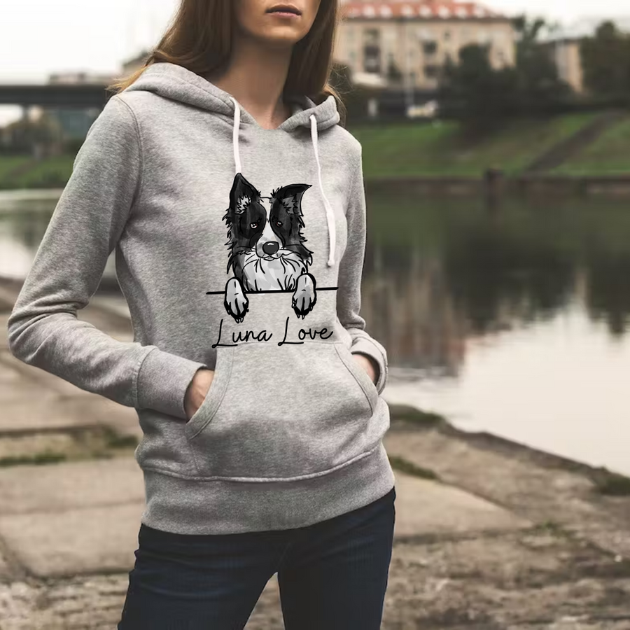 Hoodie, Custom Dog Print