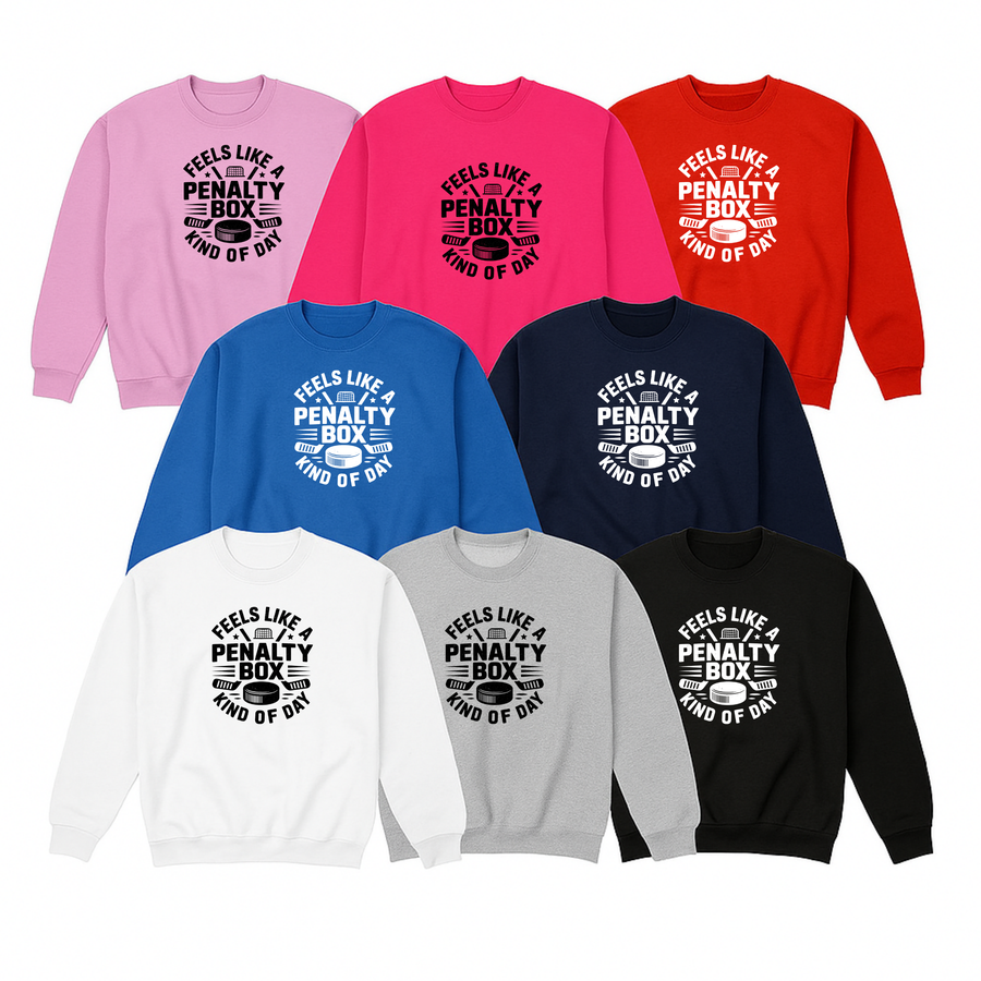 Hockey Crew Sweatshirt, Penalty Box