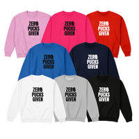Hockey Crew Sweatshirt, Zero Pucks