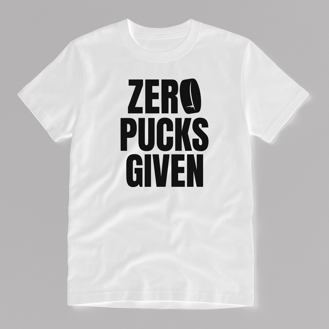 Hockey T-Shirt, Zero Pucks