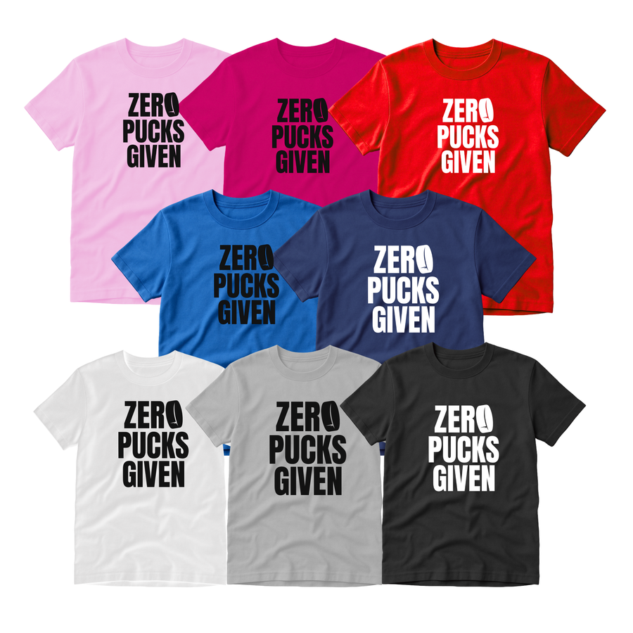 Hockey T-Shirt, Zero Pucks