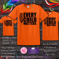 Adult T-Shirt, Orange Shirt Day, Every Child Matters, Indigenous Reconciliation