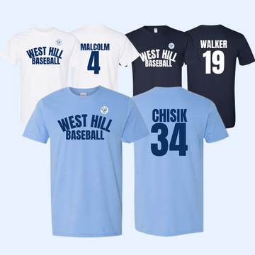 T-Shirt, West Hill Baseball