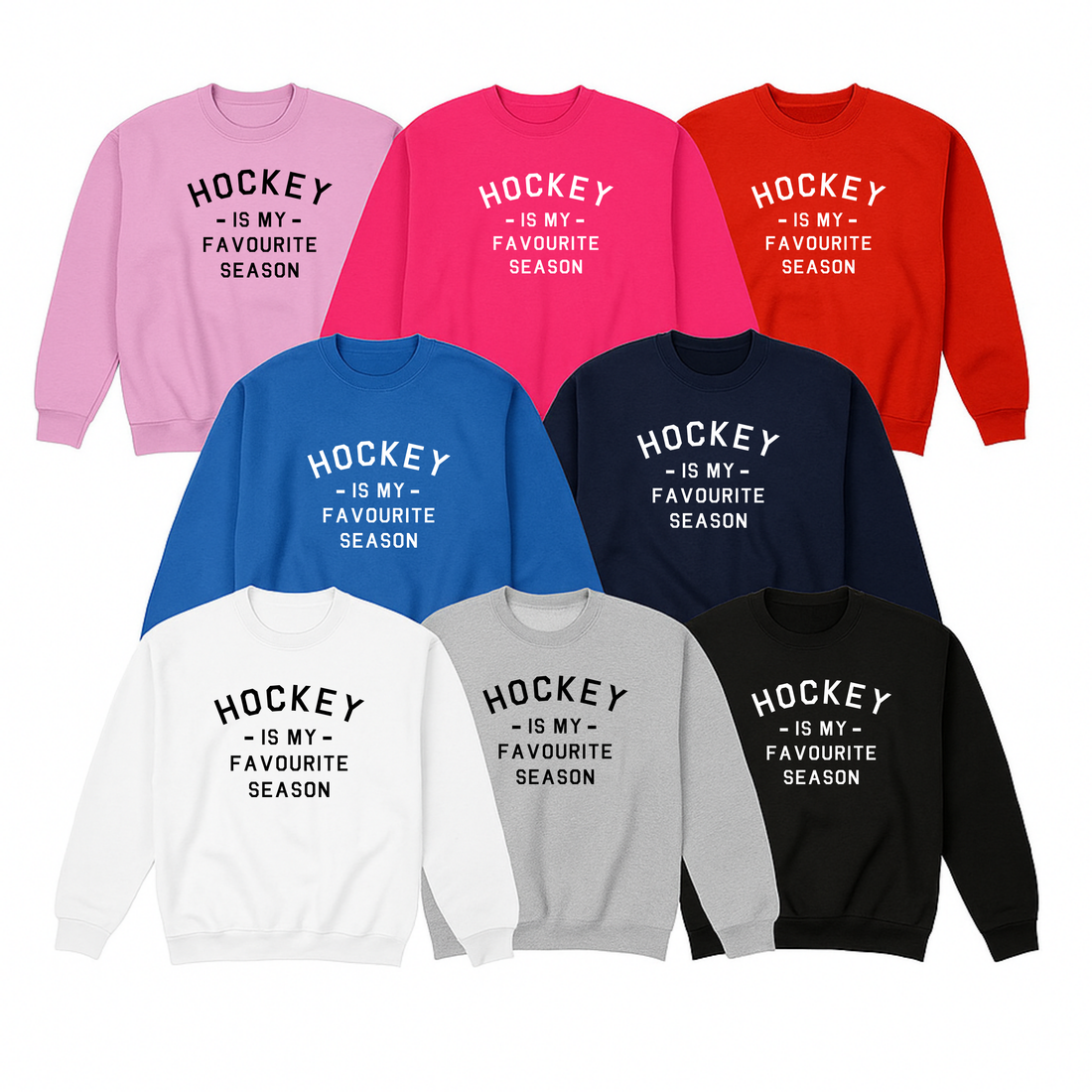 Hockey Crew Sweatshirt, Hockey is my Favourite Season