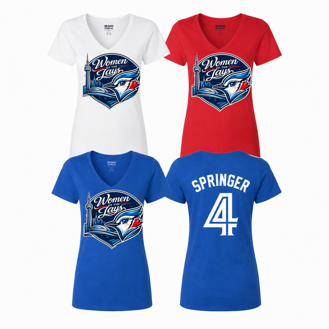 Women of the Jays V-Neck T-Shirt, Women's Fit