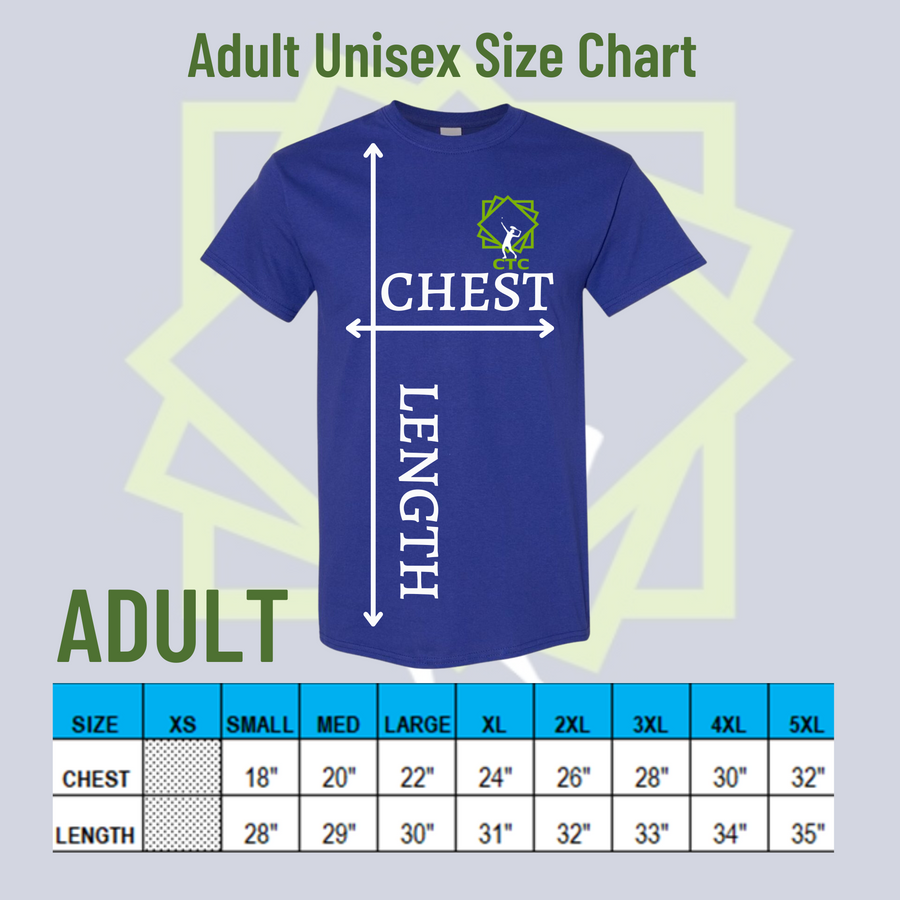 Charlottetown Tennis Club, Adult Unisex Fit T-Shirt