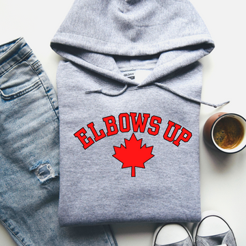 Elbows Up Leaf, Unisex Hoodie